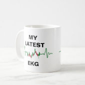 最新のEKG在庫トレーダー コーヒーマグカップ (正面左)