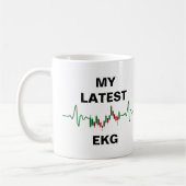 最新のEKG在庫トレーダー コーヒーマグカップ (左)