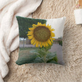 最新ひまわりカッコいい花 クッション (ブランケット)