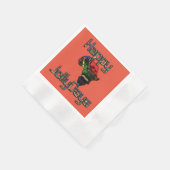 最新アフリカクリスマス特別カスタム行事3D 縁ありカクテルナプキン (角)