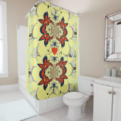 最新アメージングフローラコンチネンタルファッション シャワーカーテン (インサイチュ)