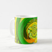 最新イエローローズデザイン コーヒーマグカップ (正面左)