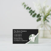 最新カイロプラクターアポイントメント名刺 名刺 (スタンド正面)