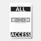 最新セキュリティオフィサー カスタム社員ID バッジ (裏面)