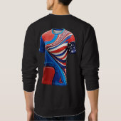 最新デザインメンズベーシックSweatshirt スウェットシャツ (裏面)