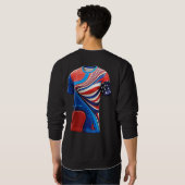 最新デザインメンズベーシックSweatshirt スウェットシャツ (裏面フル)