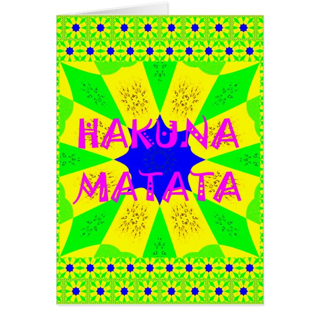 最新ハクナマタタビューティフルアメージングデザインコロ (正面)