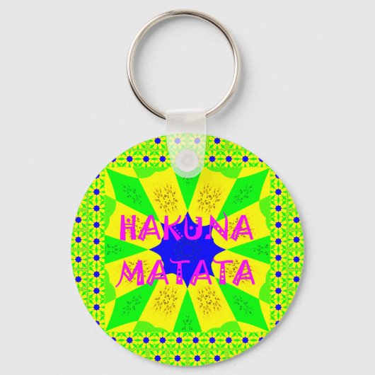 最新ハクナマタタビューティフルアメージングデザインコロ キーホルダー (正面)