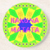 最新ハクナマタタビューティフルアメージングデザインコロ コースター (正面)