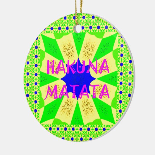 最新ハクナマタタビューティフルアメージングデザインコロ セラミックオーナメント (左)
