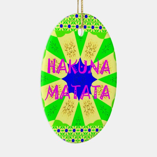 最新ハクナマタタビューティフルアメージングデザインコロ セラミックオーナメント (右)