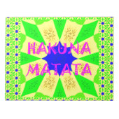 最新ハクナマタタビューティフルアメージングデザインコロ ノートパッド (正面)