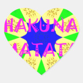 最新ハクナマタタビューティフルアメージングデザインコロ ハートシール (正面)