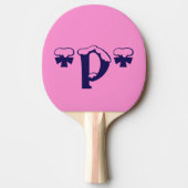 最新ピンクp 卓球ラケット (正面)