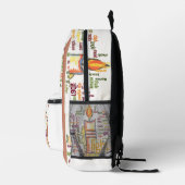 最新ライト文字アートかわいいキャンドルフレーインスパイアム プリントバックパック (右)