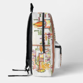 最新ライト文字アートかわいいキャンドルフレーインスパイアム プリントバックパック (左)