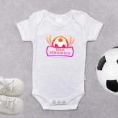 最新リクルートカスタムサッカー ベビーボディスーツ