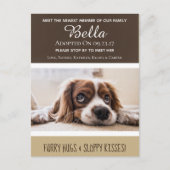 最新会員の「New Dog」の発表を待つ ポストカード (正面)