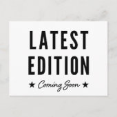 最新号来の妊娠の発表 案内ポストカード (正面)