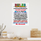 最新版学校先生ポスター ポスター (キッチン)