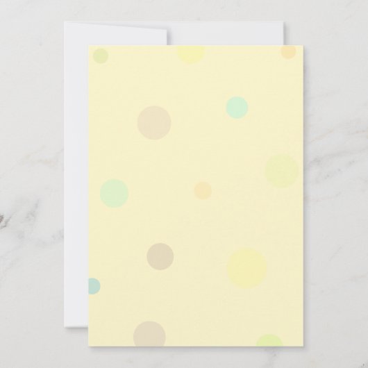 最新男女兼用ナシ双生児シャワー 招待状 (裏面)