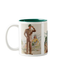 最新男性へスタイル1940-41ツートーンコーヒーマグ