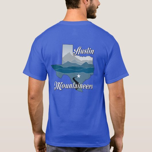 最新_オースティン_登山家_ロゴTシャツ Tシャツ (裏面)