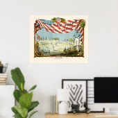 最早野球プリント ポスター (ホームオフィス)