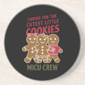 最気にも可愛いクッキーNicuナース コースター (正面)