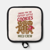 最気にも可愛いクッキーNicuナース 鍋敷き (正面)
