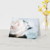 最深悔やみや弔慰エレガントフローラカード カード (黄色い花)