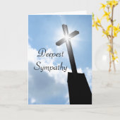 最深悔やみや弔慰グリーティングカード カード (黄色い花)