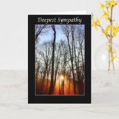 最深悔やみや弔慰サンライズカード カード (黄色い花)