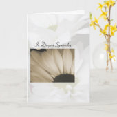 最深悔やみや弔慰デイジー カード (黄色い花)