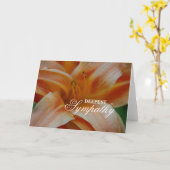 最深悔やみや弔慰フローラカード カード (黄色い花)