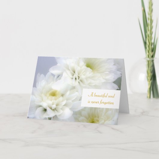 最深悔やみや弔慰フローラカード カード (正面)