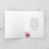 最深部悔やみや弔慰ガーデンフラワーフローラ カード (内部)