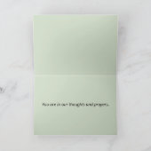 最深部悔やみや弔慰名勝フローラ素朴ベンチカスタムー カード (内部)