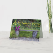 最深部悔やみや弔慰名勝フローラ素朴ベンチカスタムー カード (正面)