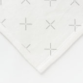 最短の月が見える！ – 黒の履歴（単位D） フリースブランケット (角)