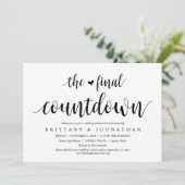 最終カウントダウン結婚のリハーサル夕食会パーティー 招待状 (スタンド正面)
