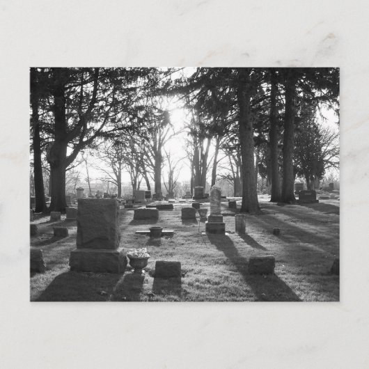 最終サンセット(b&w)ポストカード ポストカード (正面)