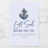 最終セイルウィーヴェルバチェロレッテ週末パーティー ワインラベル (シングルラベル)