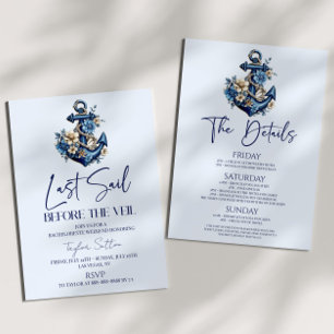 最終セイルウィーヴェルバチェロレッテ週末パーティー 招待状