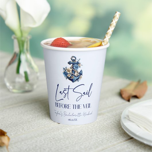 最終セイルウィーヴェルバチェロレッテ週末パーティー 紙コップ (インサイチュ)