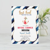 最終セイルブライダルシャワーの招待 招待状 (スタンド正面)