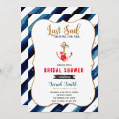 最終セイルブライダルシャワーの招待 招待状 (正面/裏面)