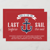 最終セイル |航海のバチェロレッテ 招待状 (正面/裏面)