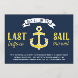 最終セイル |航海のバチェロレッテ 招待状