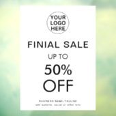 最終セール特別割引オファー モノクロ ウィンドウサイン (シート3)